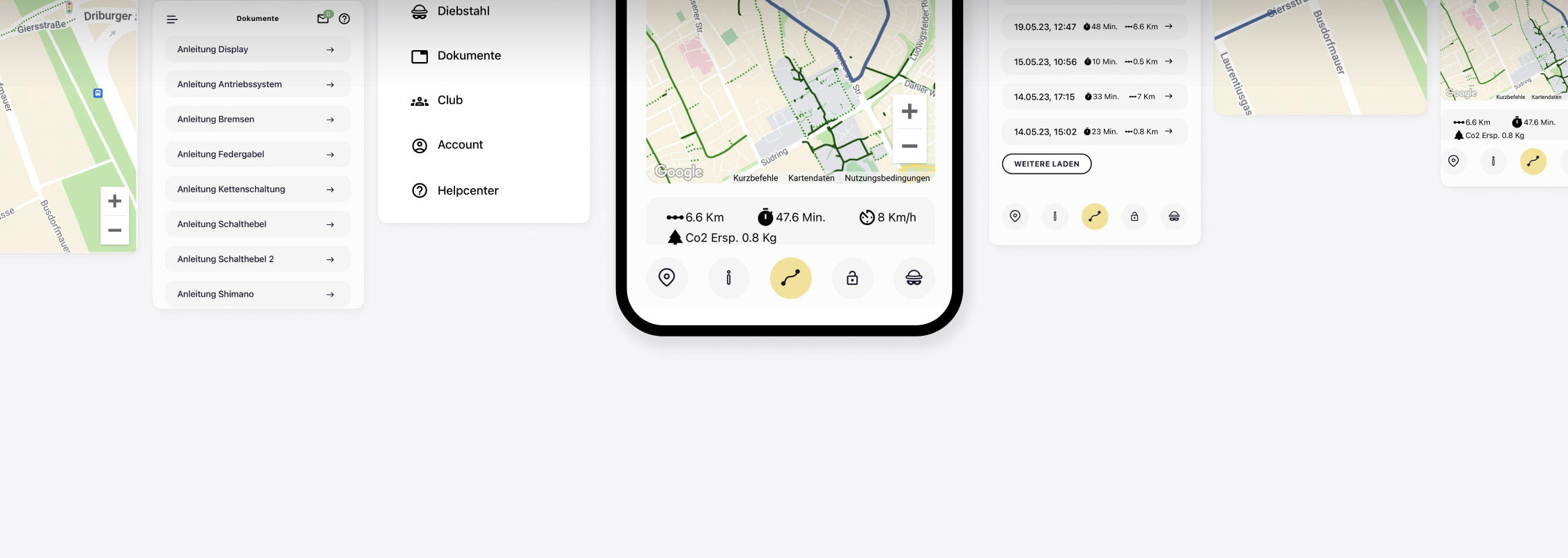 Screenshots SMAFO Connect App