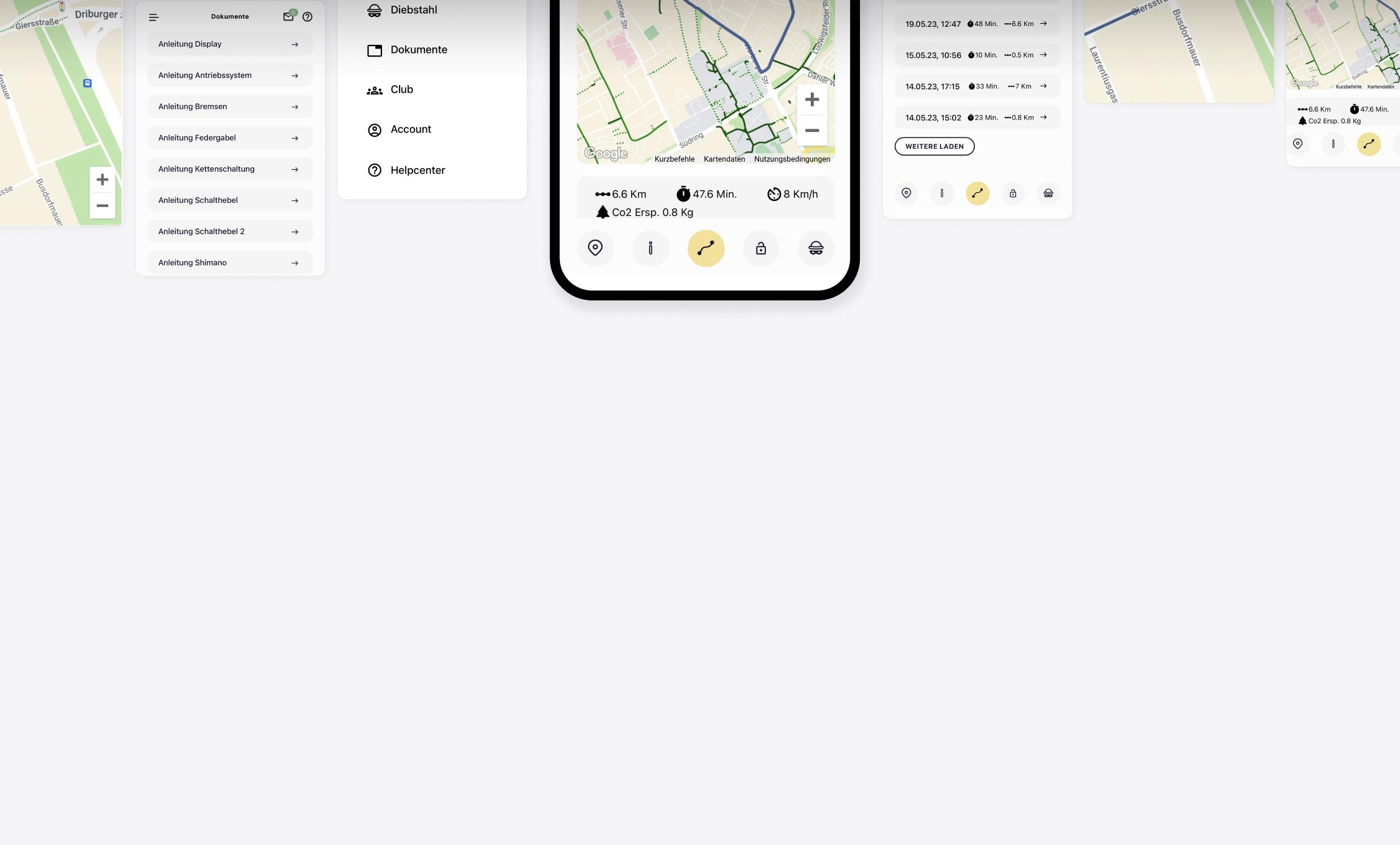 Screenshots SMAFO Connect App